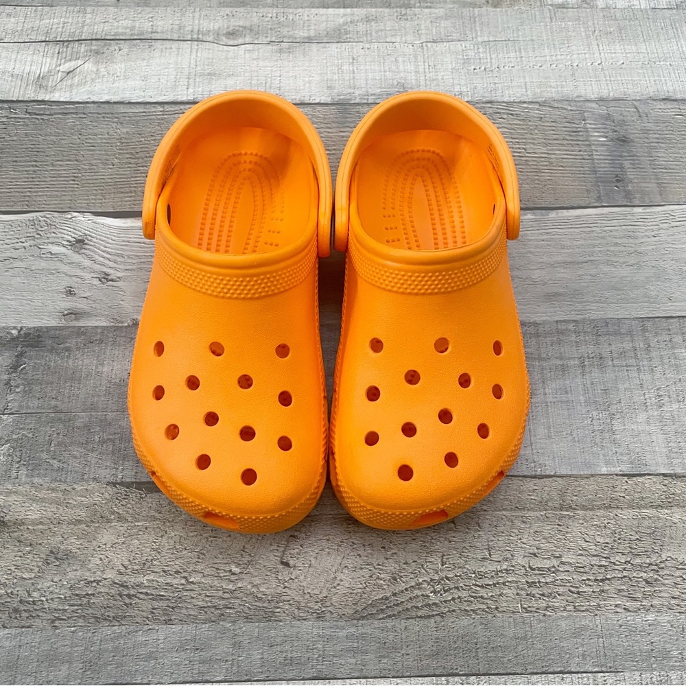 Kid’s Orange Crocs